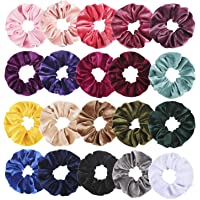 Los mejores  - Wanap Scrunchies Terciopelo- Coleteros Scrunchies 20 Piezas Gomas de Pelo Scrunchies para Mujeres y Niñas- Scrunchies…